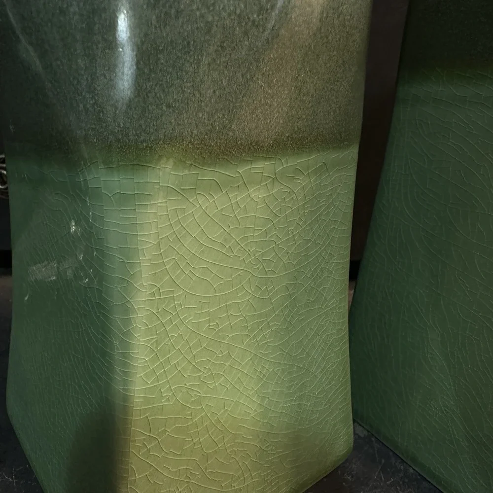 Partylite Nature's Garden Pillar Holder Pair 6" & 8"‎ EUC! - Picture 5 of 12